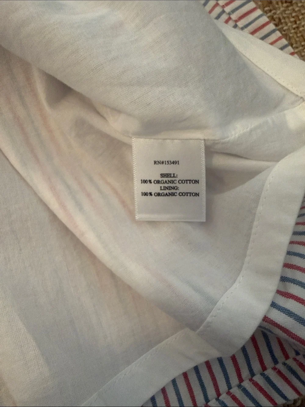 NWT Hope & Henry Girls Belted Button Down Sleeveless Seersucker Dress, 4